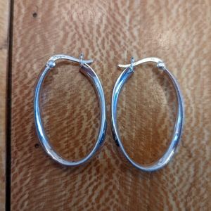 Sterling silver hoop earrings